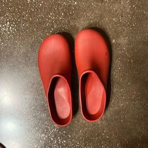 Ruby Red Garden Clogs